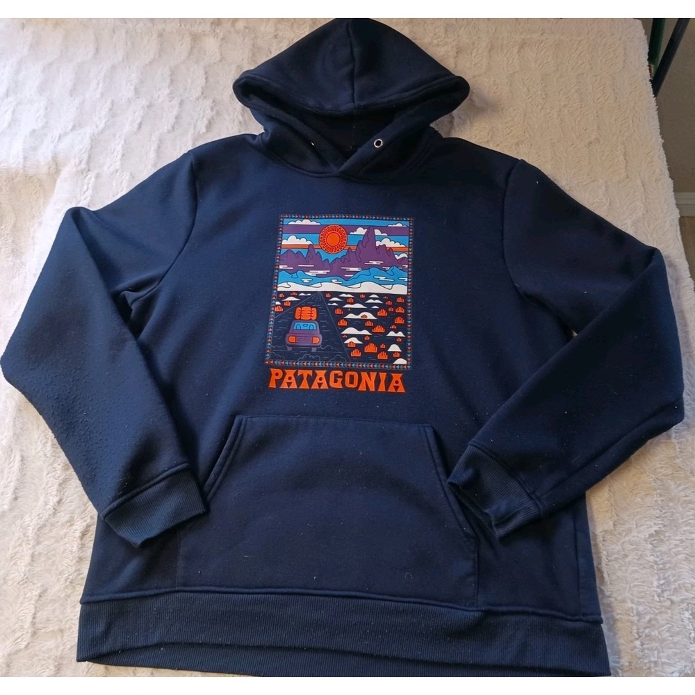 Patagonia Summit Road Uprisal Hoodie Sweatshirt Men's Size Large Pullover Fleece